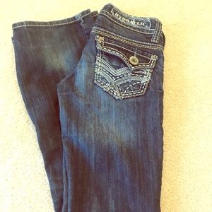 Hydraulic boot cut jeans